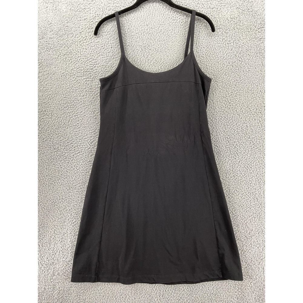 Patagonia Dress Womens M Black Slip Dress Jersey Scoop Neck‎ Strappy Summer